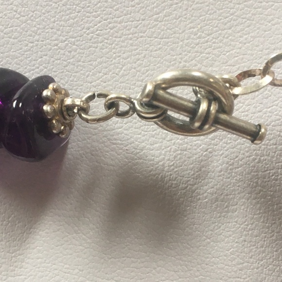 Large Amethyst Chip & Nugget Necklace - Picture 2 of 2
